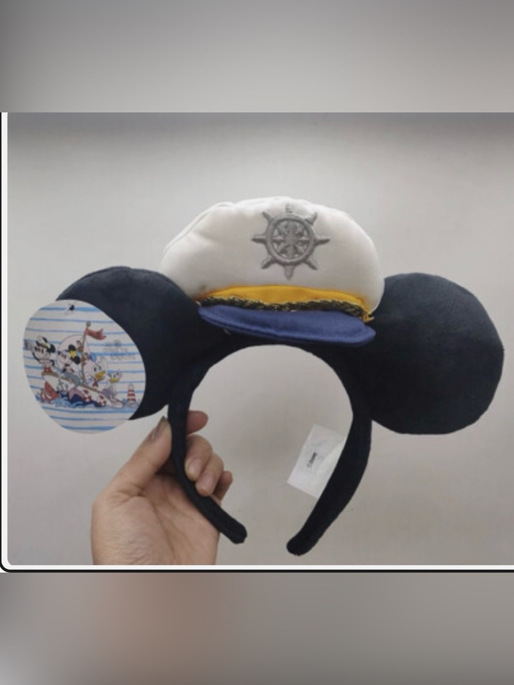 Disney Cruise Line Captain Mickey Ear Headband Nautical